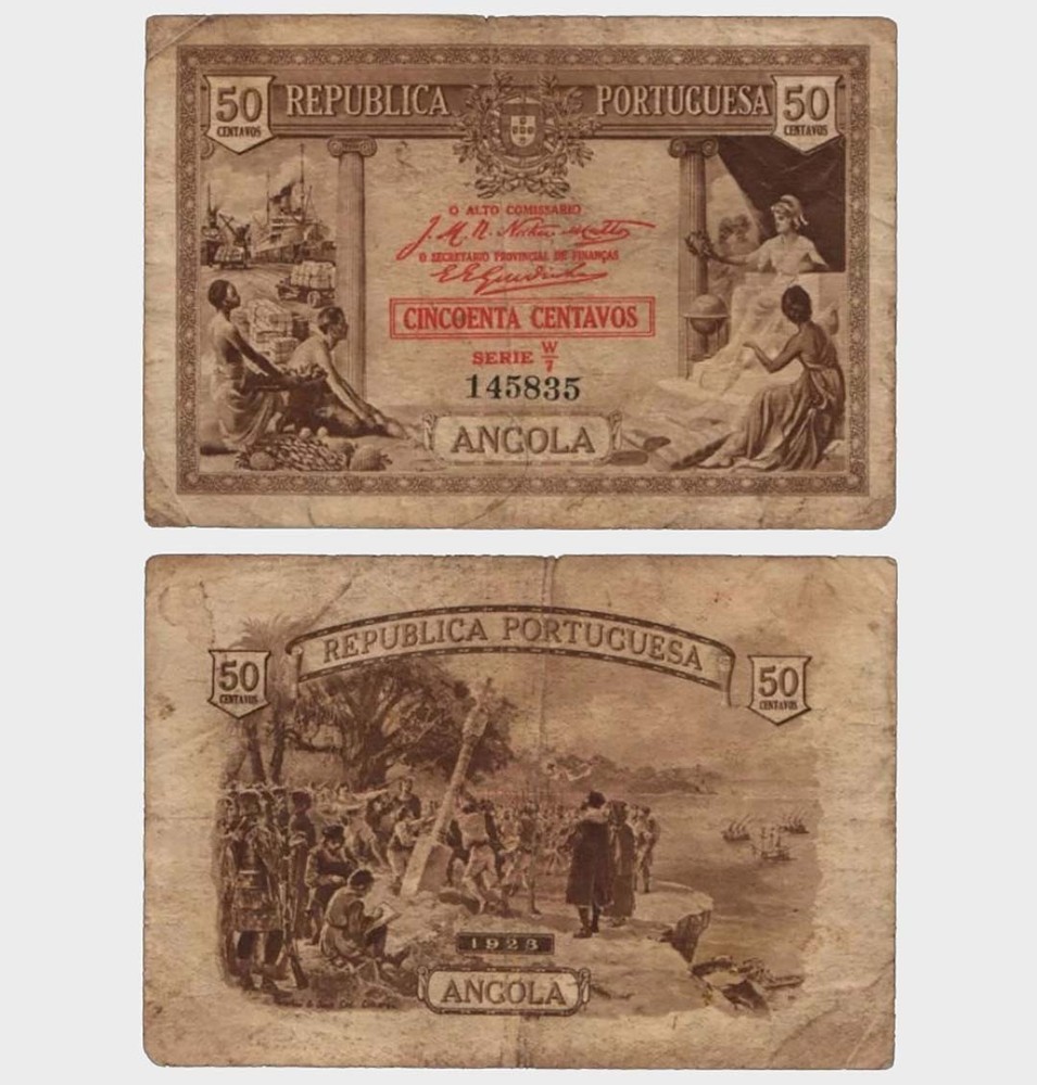 Angola - 1923 - 50 Centavos - VG"  #CO8234