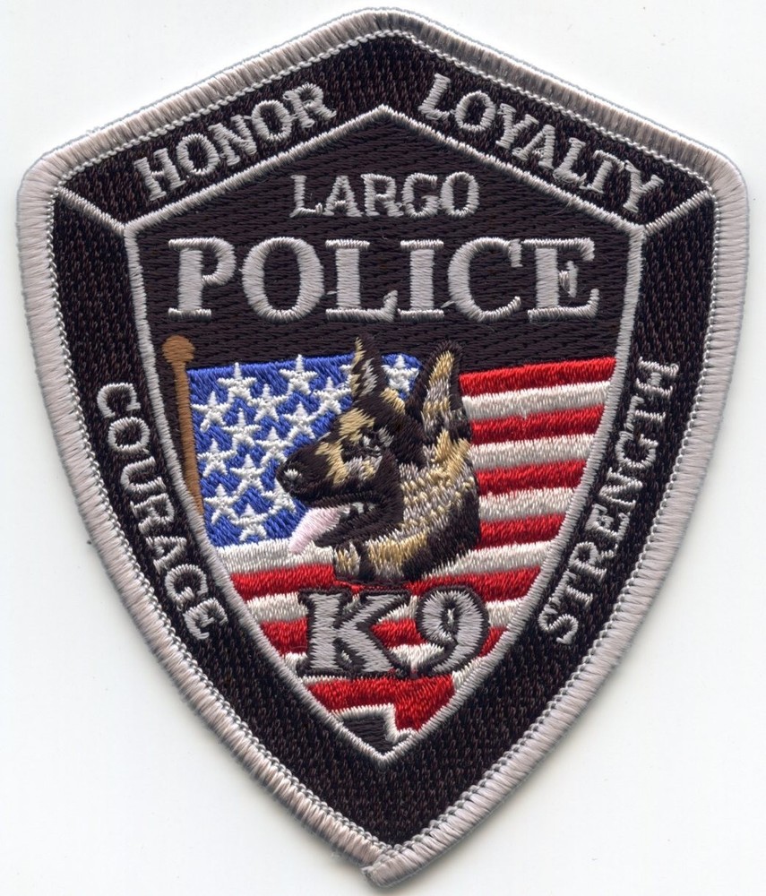 LARGO FLORIDA K-9 POLICE PATCH
