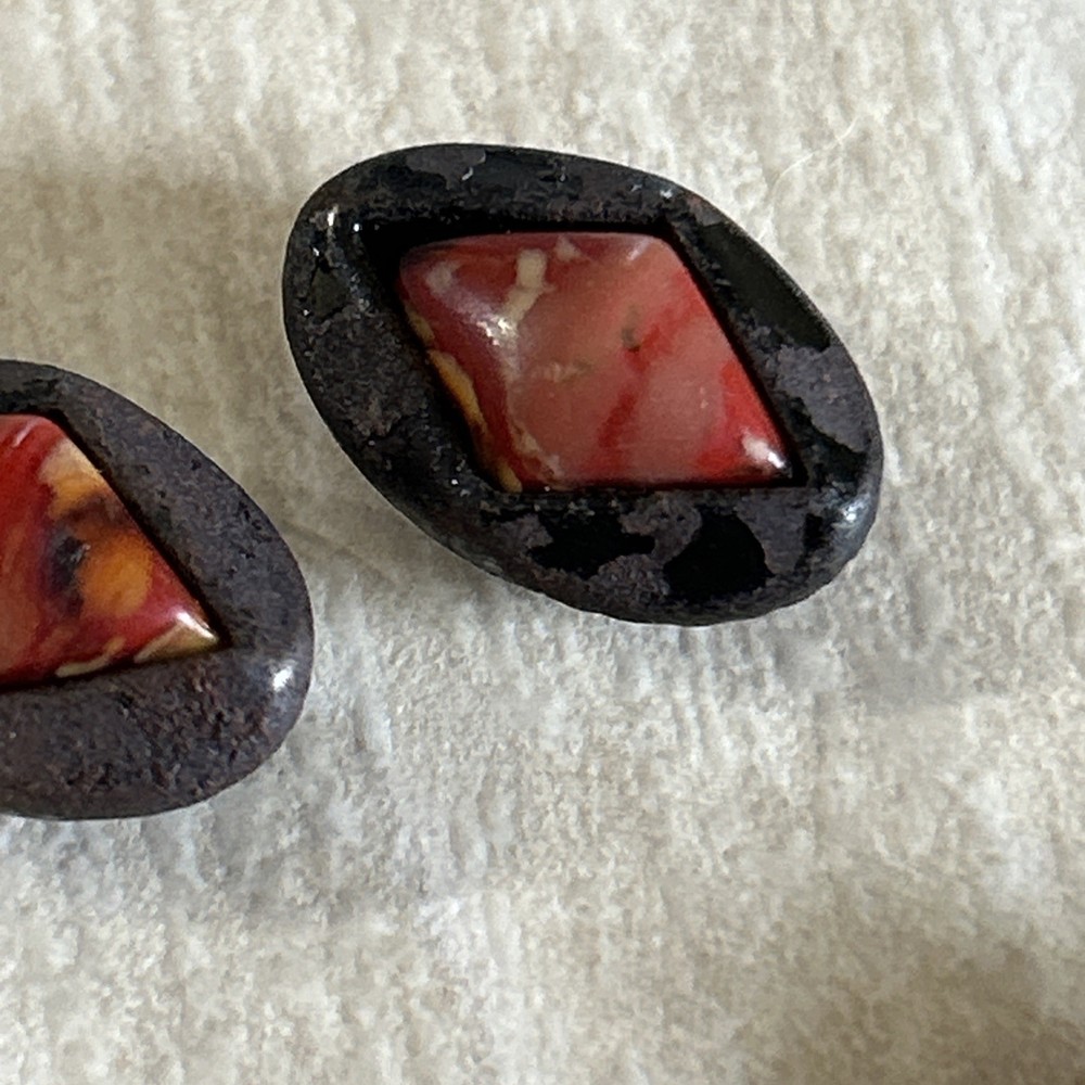 (6) Antique Buttons Unique 3 Patterns
