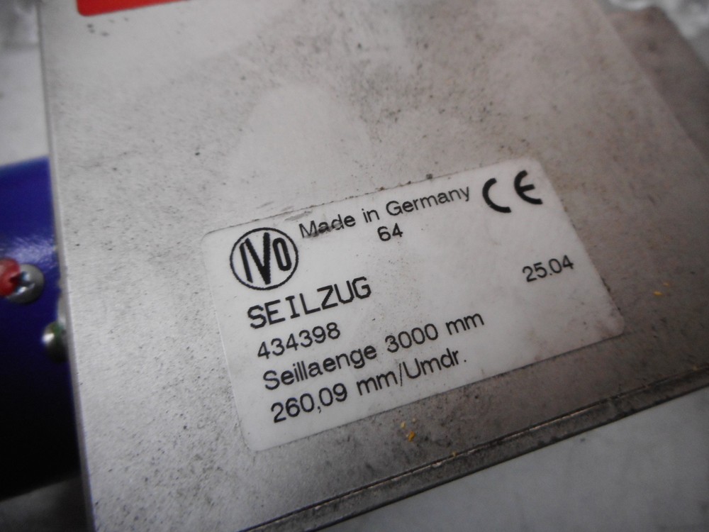 BAUMER IVO -- WIRE DRAW ENCODER 3000mm Length -- CAN OPEN ABSOLUTE -- GXP5W