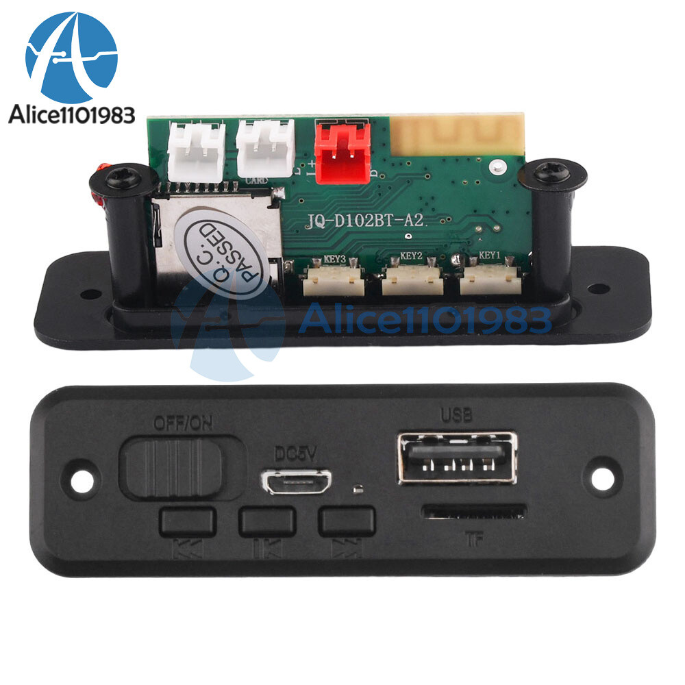 DC5V Bluetooth MP3 Player Decoder Board Car FM Radio Module 2*3W Amplifier