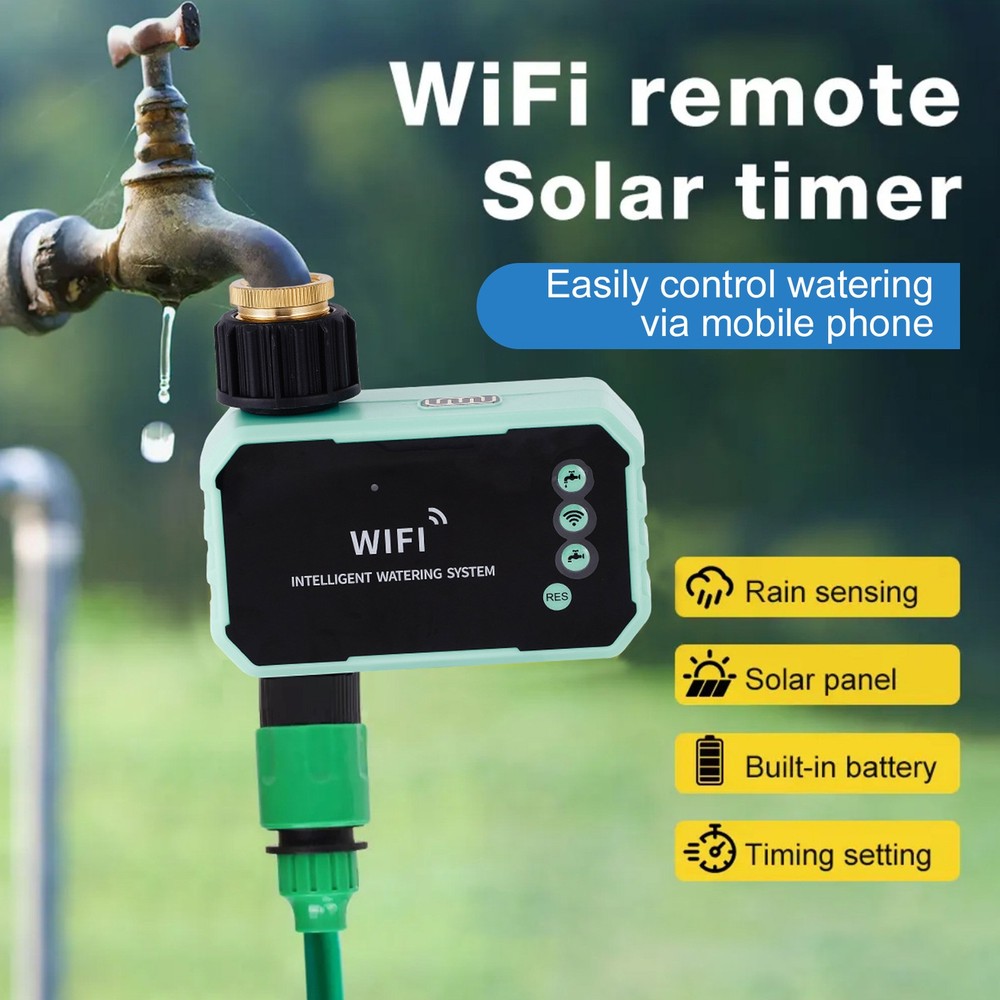 Solar Powered Sprinkler Timer For Smart Garden Irrigation Controller