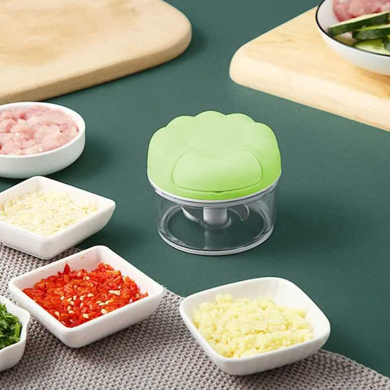 1pcs Mini Garlic Masher Food Chopper Manual Vegetable Meat Grinder Kitchen Tool