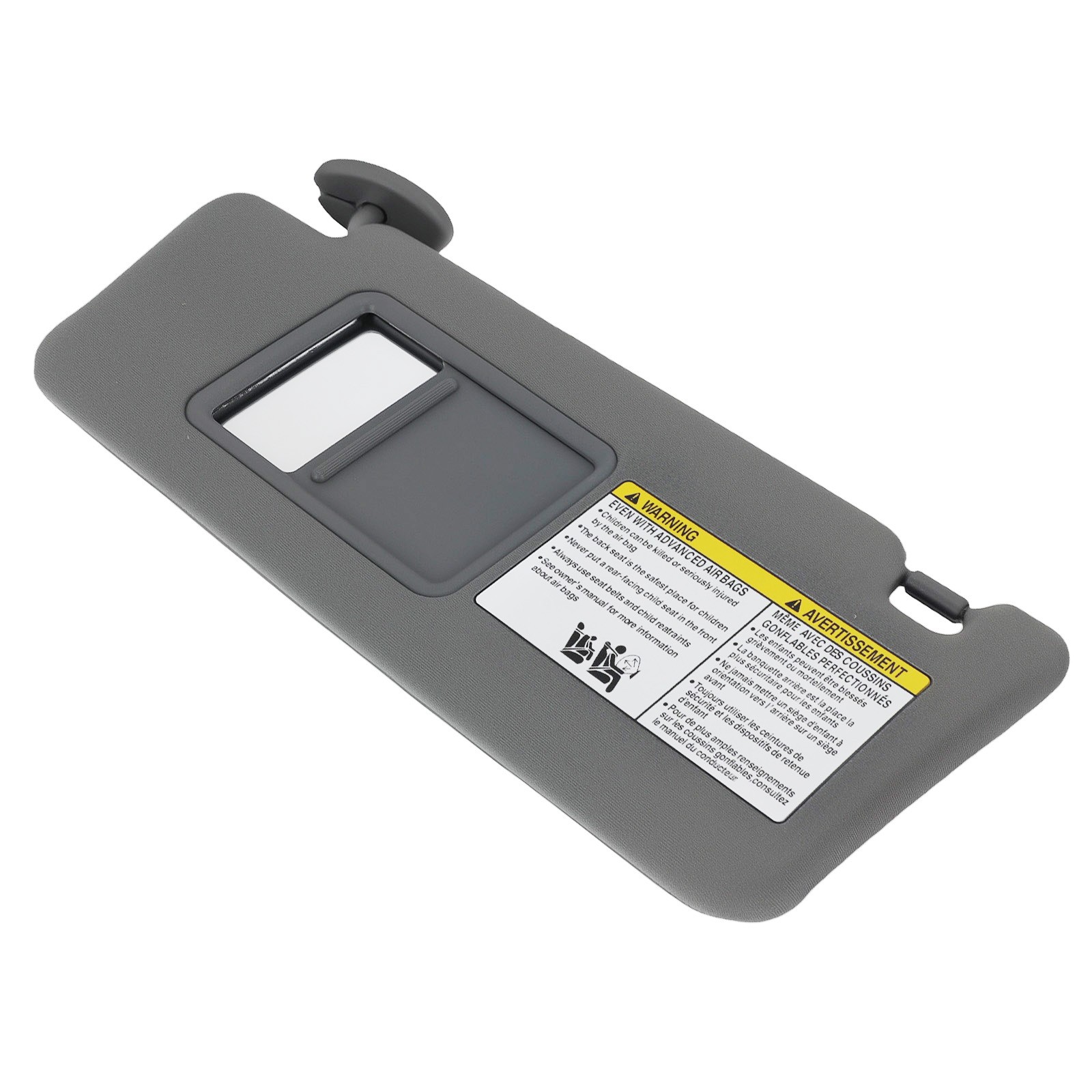 Pair Gray Sun visor w/ Light for Toyota Tacoma 2005-2015 LH RH 7432004210B0