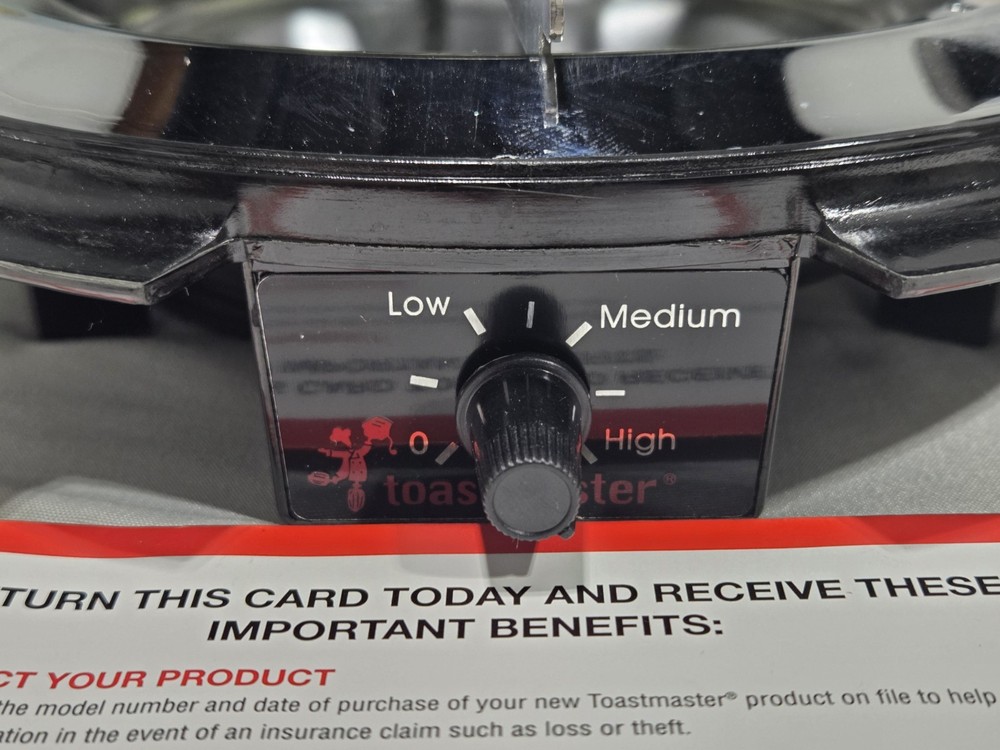Toastmaster Basic Electric Burner TMSB1 Adjustable Temperature New Open Box