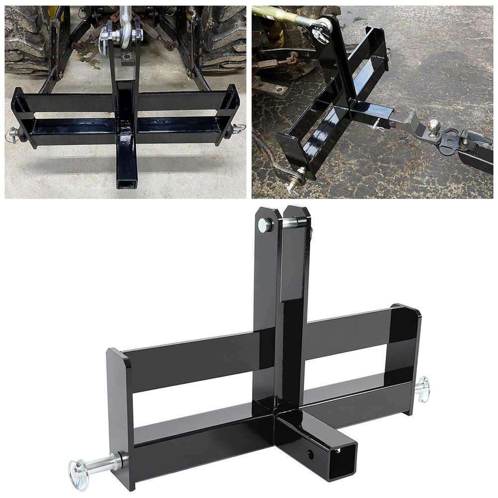 3 Point Quick Hitch Category 1 Tractor Implement Coated Black Hitch System