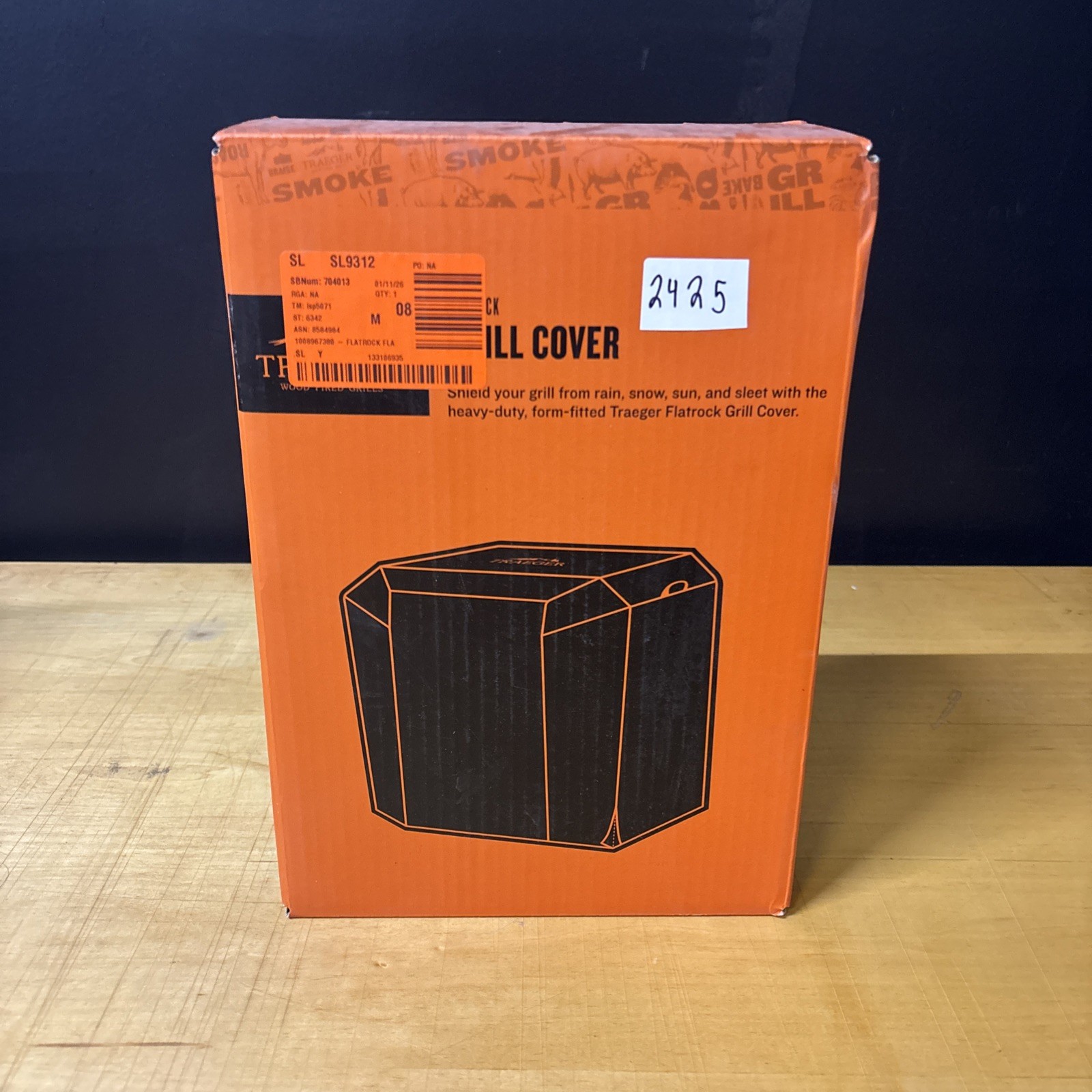 Traeger Flatrock 3-Zone Flat Top Full-Length Grill Cover Heavy-Duty #2425