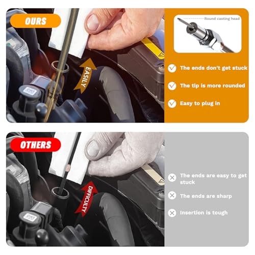 TH700R4 4L60E 4L80E Firewall Mounted Trans FLEXABLE Dipstick Compatible with