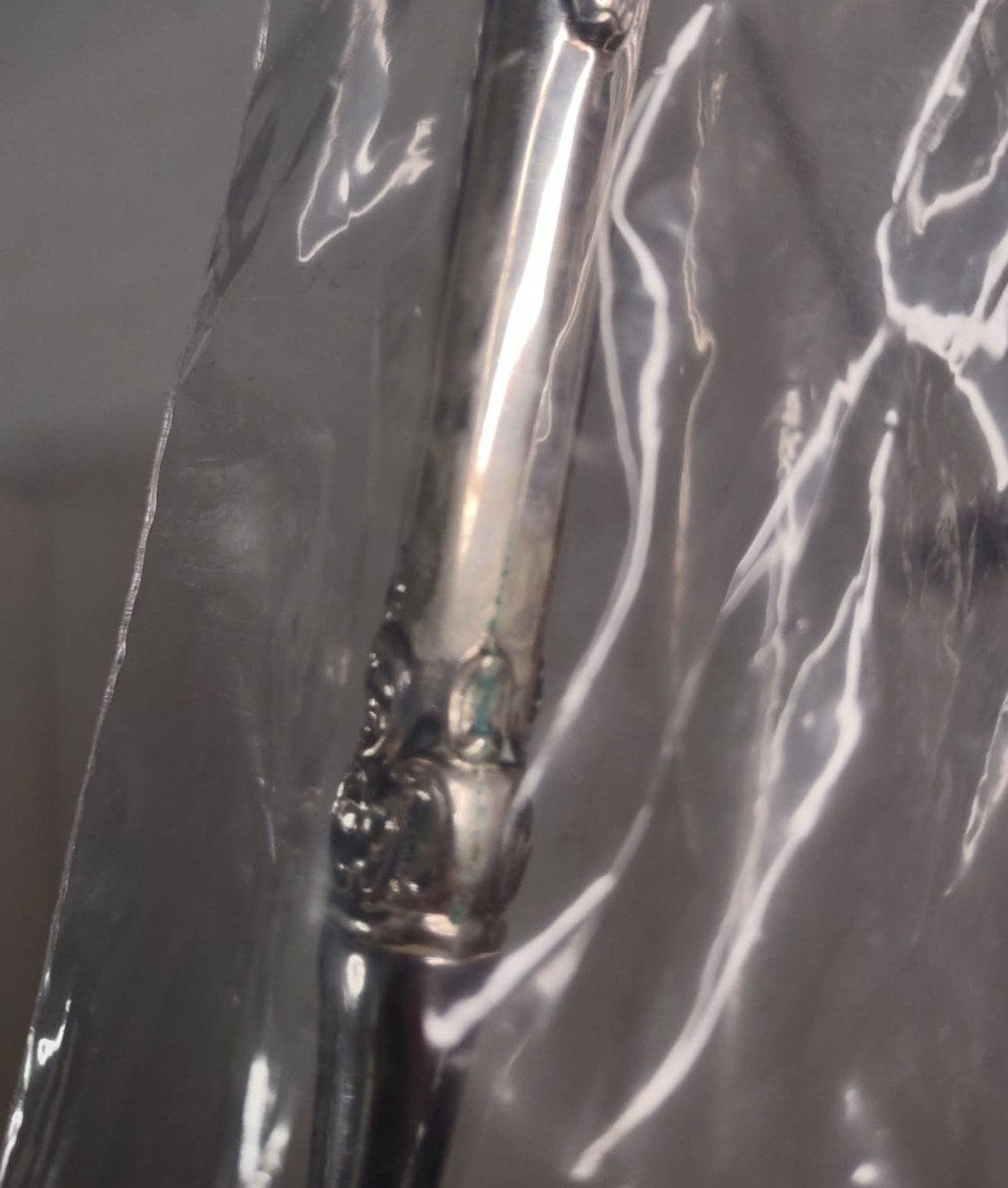 Wallace Silversmiths Grande Baroque Serving Fork & Ladle Spoon Sterling Handles