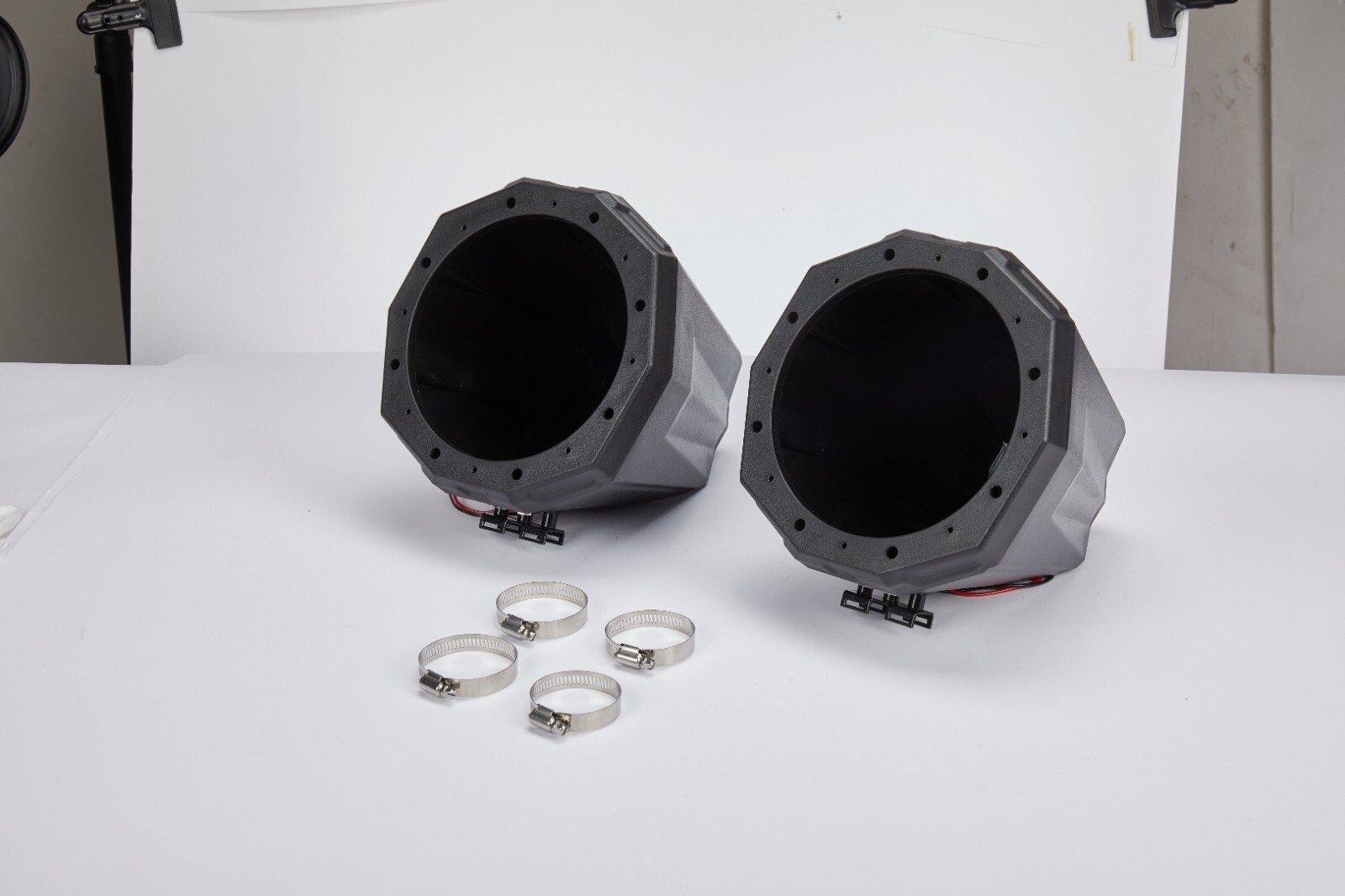 Universal UTV ATV 8" Speaker Pods Cage Enclosure For Polaris Can Am Honda