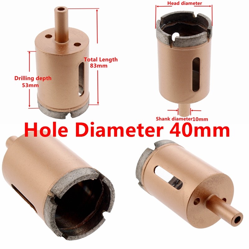 Sintered Diamond Core Drill Bits 16-50mm Hole Saw for Stone Tile Ceramic