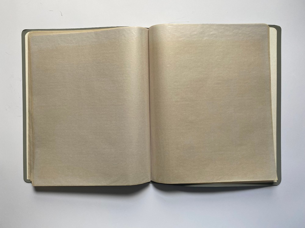 VINTAGE HARCO MINT SHEET FILE - CAPACITY 14 PAGES 3 POCKETS 11.5" x 9.5"