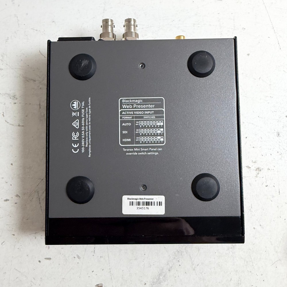 Blackmagic Design Web Presenter Black USB Streaming & Video Capture Interface