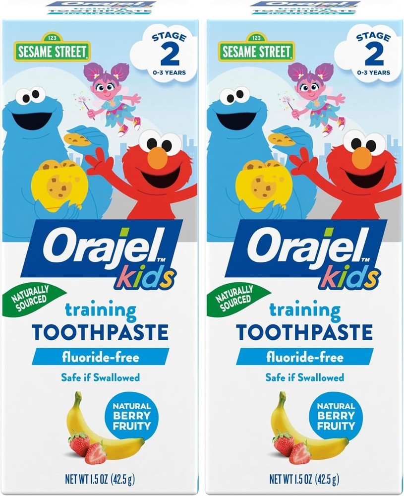 Orajel Kids Toothpaste, Fluoride-Free, Elmo | Training Toothpaste | Pediatrician