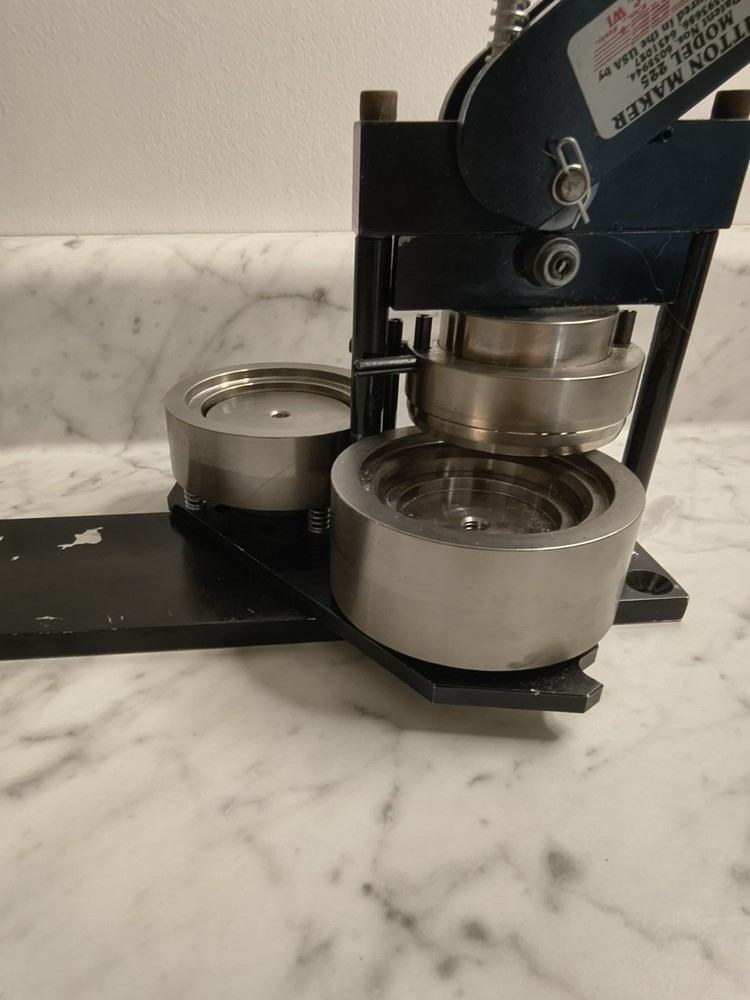 Tecre 2 1/4" Model 225 Button Machine for making pinbacks, magnets, keychains