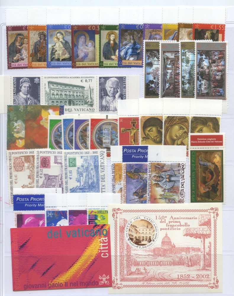 VATICANO 2002 ANNATA CPL. 37V.+1BF+1LB **