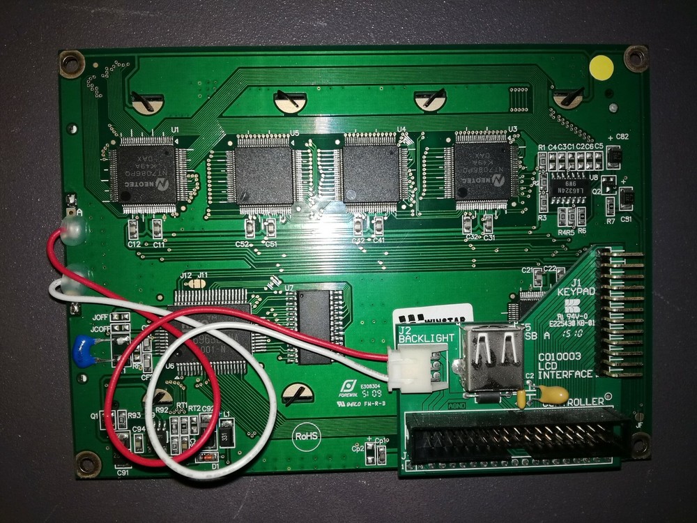 Winstar WG240128B-TMI-VZ LCD Display / C010003 LCD Interface for Ecotech E020040