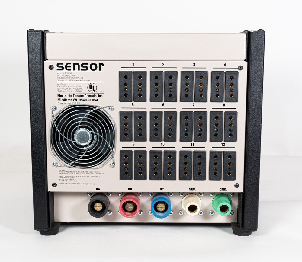 ETC SP 1220B Sensor Rack w/ 6 D20AF Dimmer Modules *No Electronic Control Module