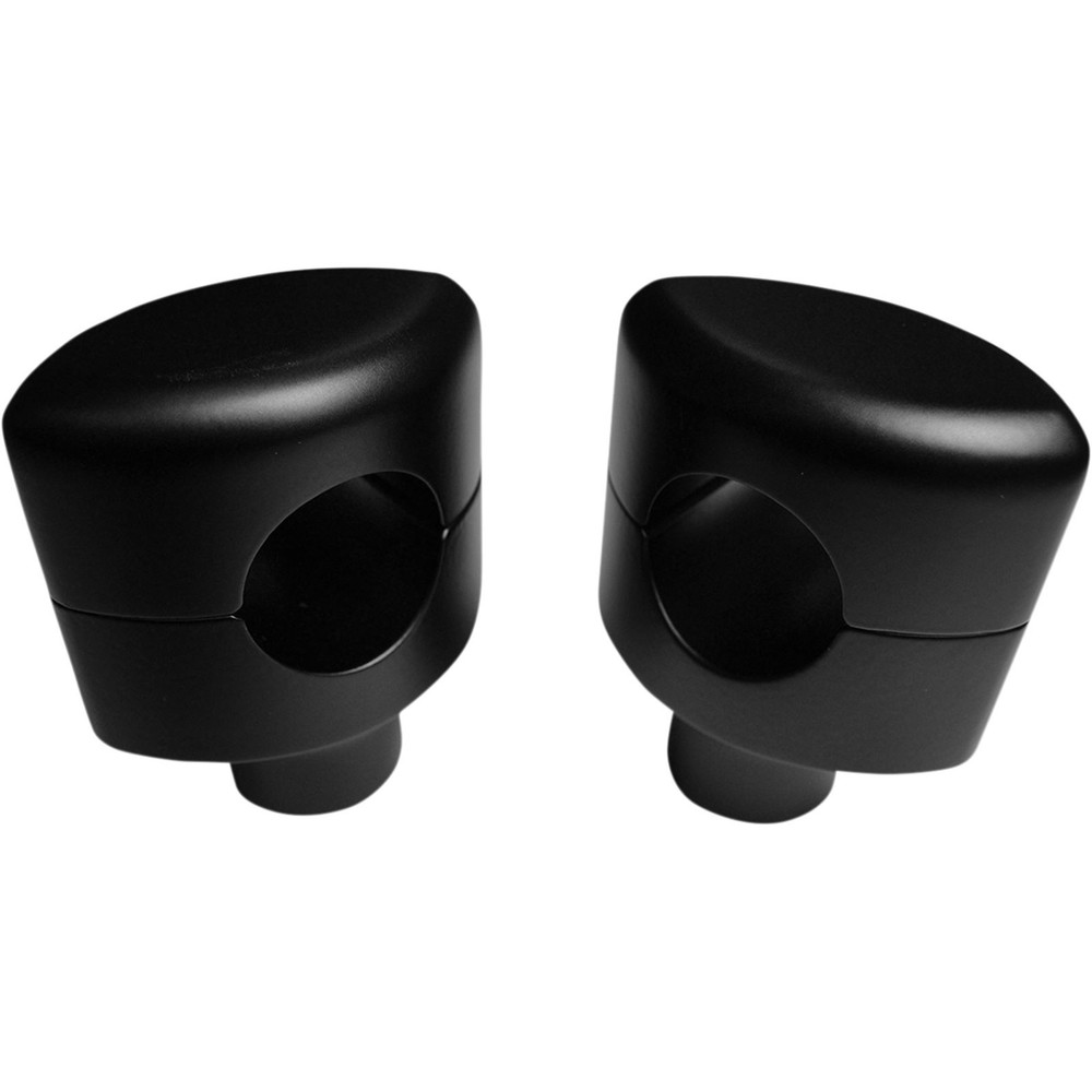 LA Choppers 1-1/2" Flat Black Hefty Smooth Riser LA-7406-01M