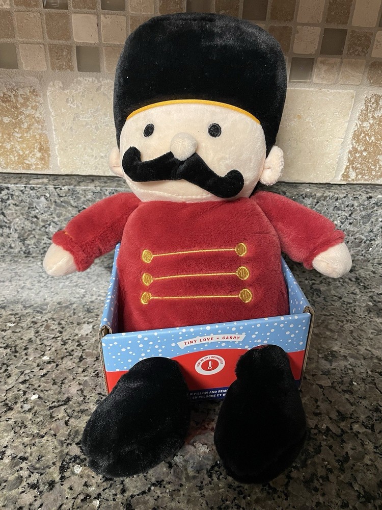 Plush Nutcracker Pillow With Removable Heat Pack. 12In   Super Soft.