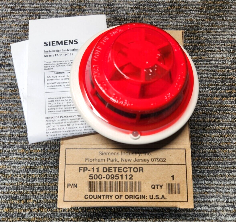 Siemens Fp11 Fire Alarm FirePrint Smoke Detector