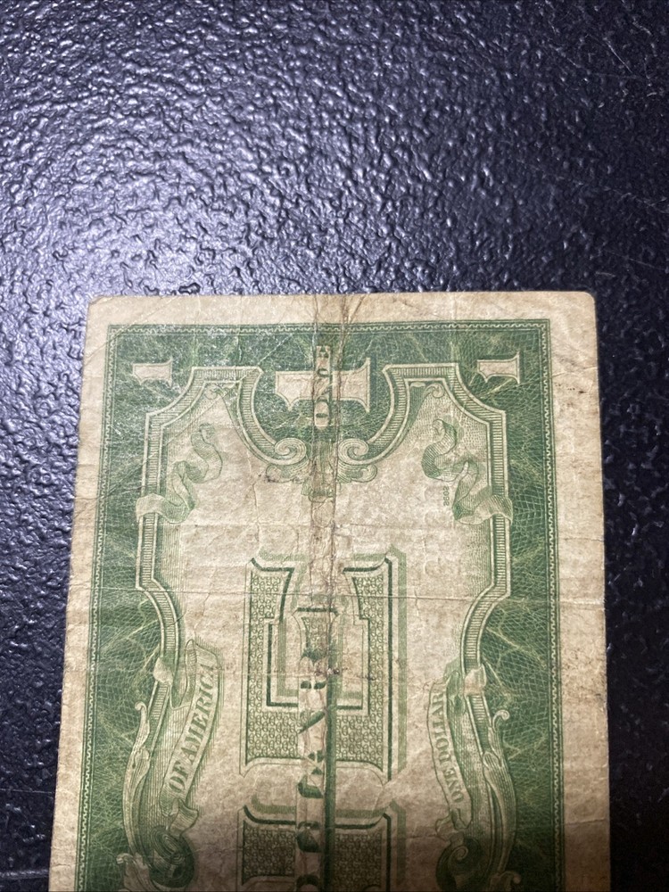 💎 1934 US $1 Silver Certificate (Funny Back) Error Mis-Cut Alignment See Pics