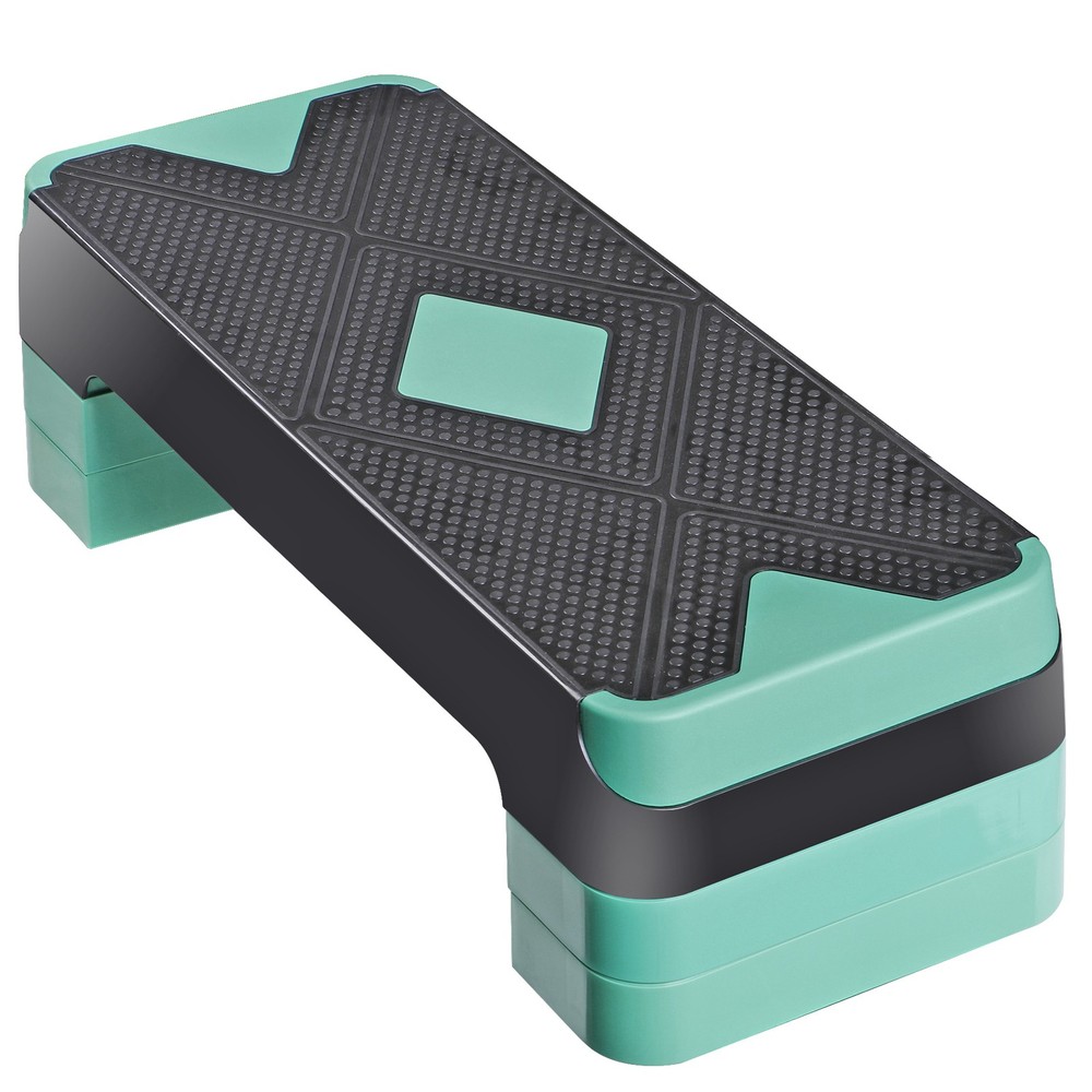 26" Aerobic Exercise Step Platform w/4 Risers Adjustable Workout Stepper 4 Color