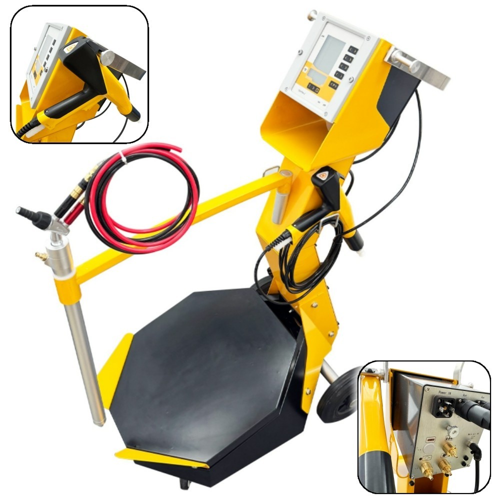 Box-type X Vibratory Feeding Electrostatic Particle Spray Gun 110V LCD Screen