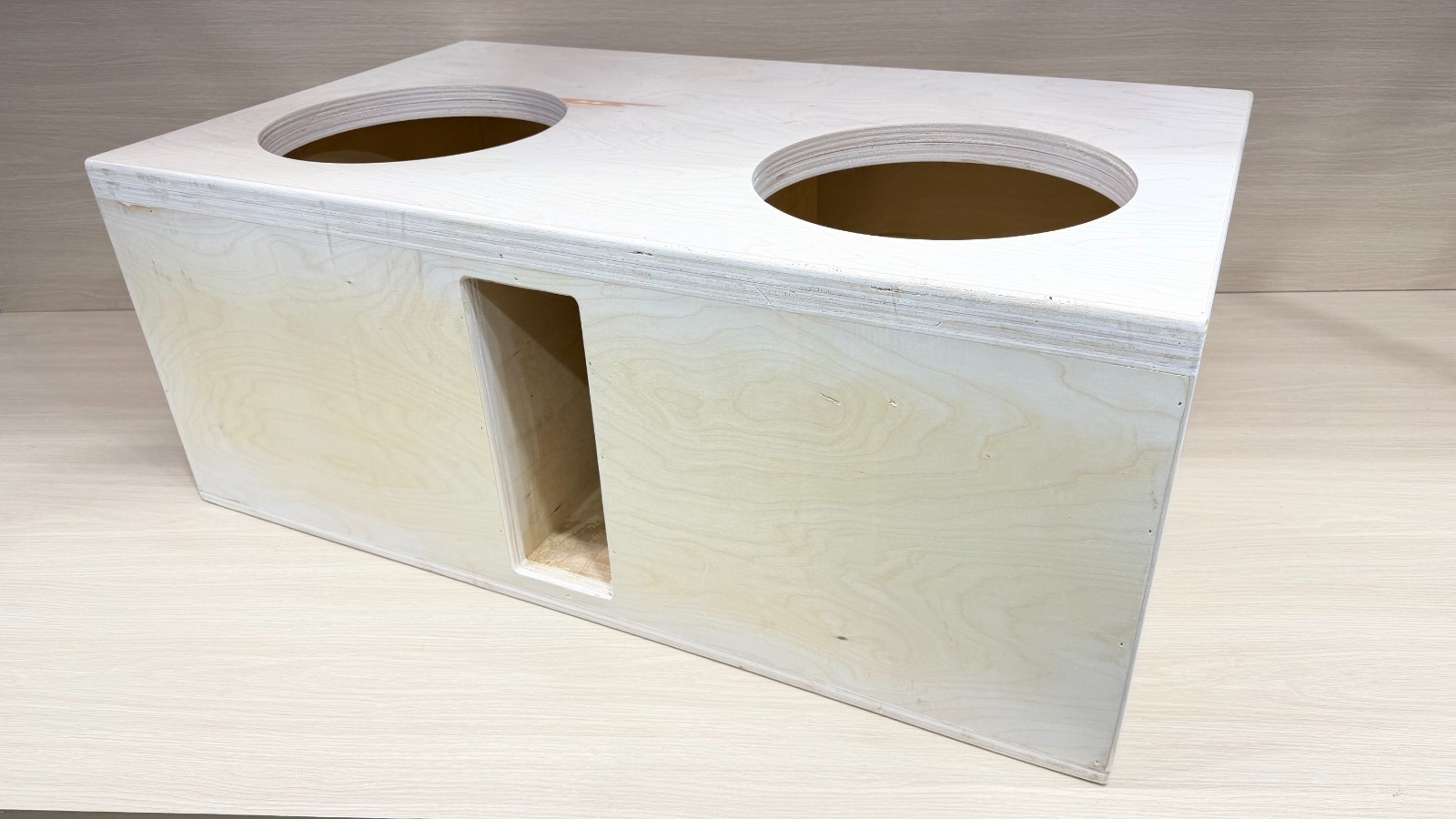 2X12" HEAVY DUTY Birch Double Baffle Vented Subwoofer Box Ported Enclosure