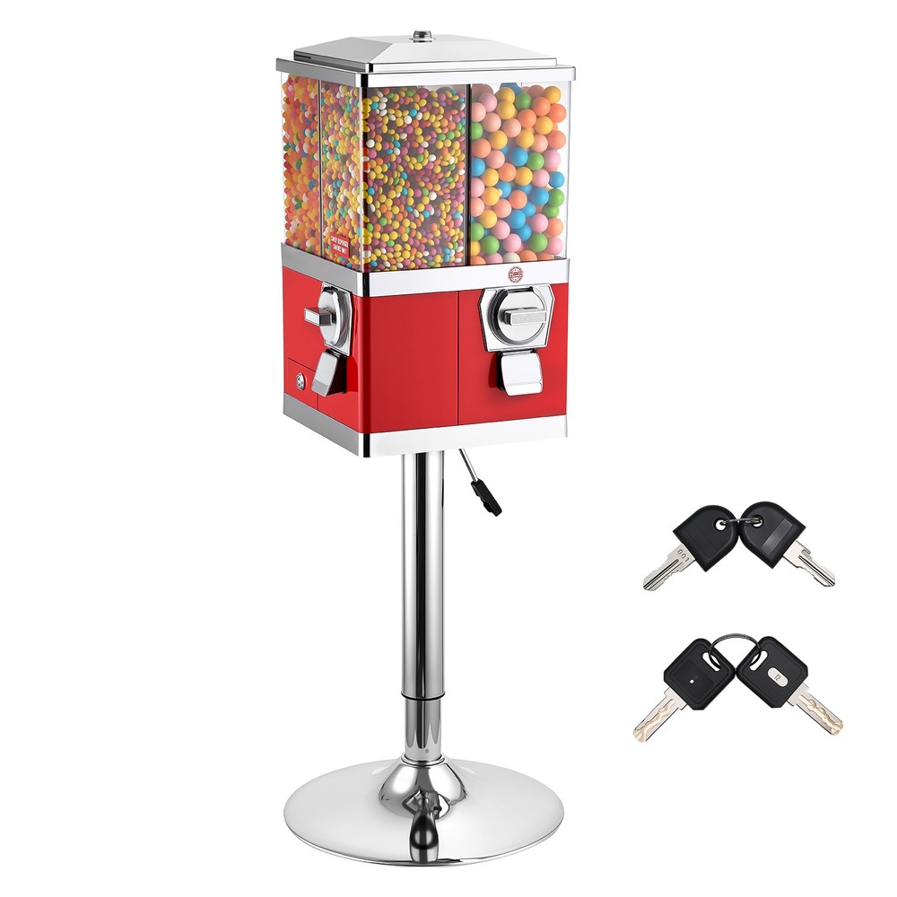 VEVOR Candy Vending Machine Four Compartment Candy Vending Machine with Stand