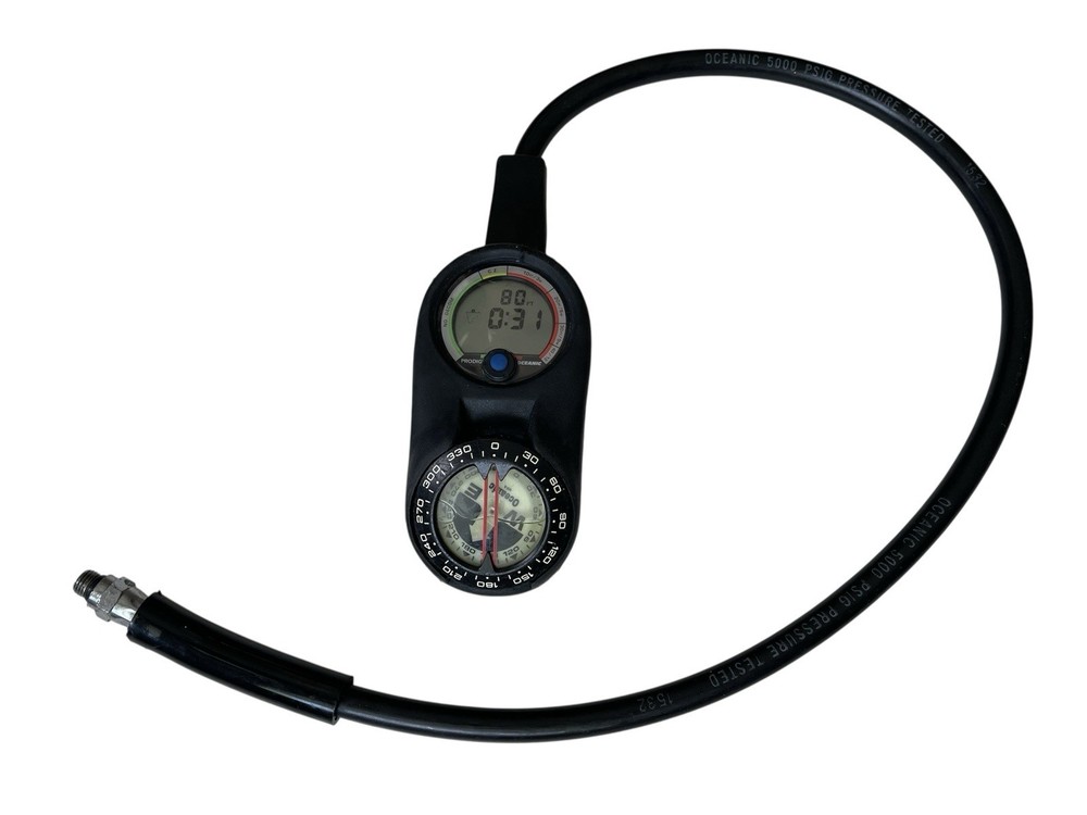 Oceanic Prodigy Dive Computer Compass PSI 3 Gauge Console Regulator Scuba Diving