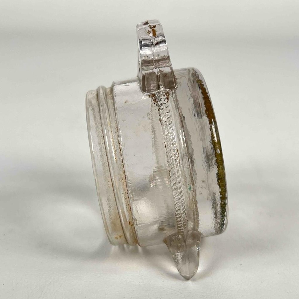 Antique 1916 E & A Glass Alarm Clock Candy Container - No Back