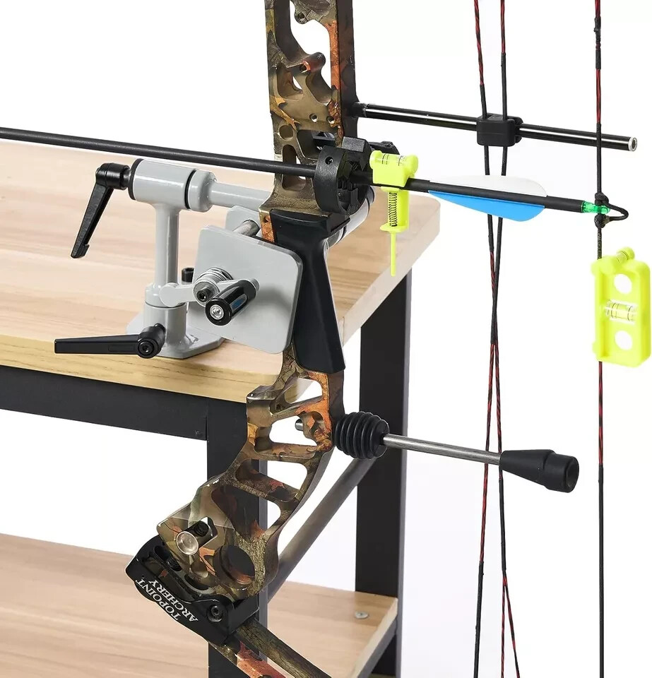 Universal Compound Bow Vise 360° Adjustable Set Press Archery Tool Professional