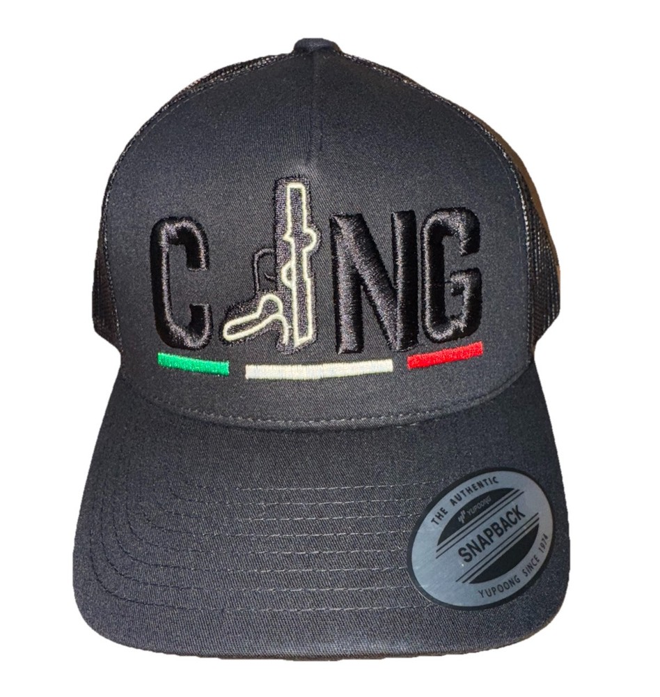 CJNG Black Trucker Baseball SnapBack
