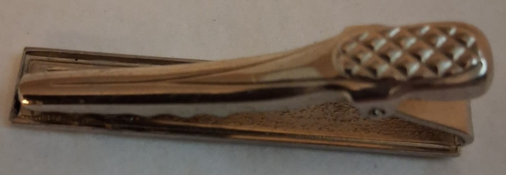 Vintage Muse Faces Tie Bar / Tack Chrome Plated