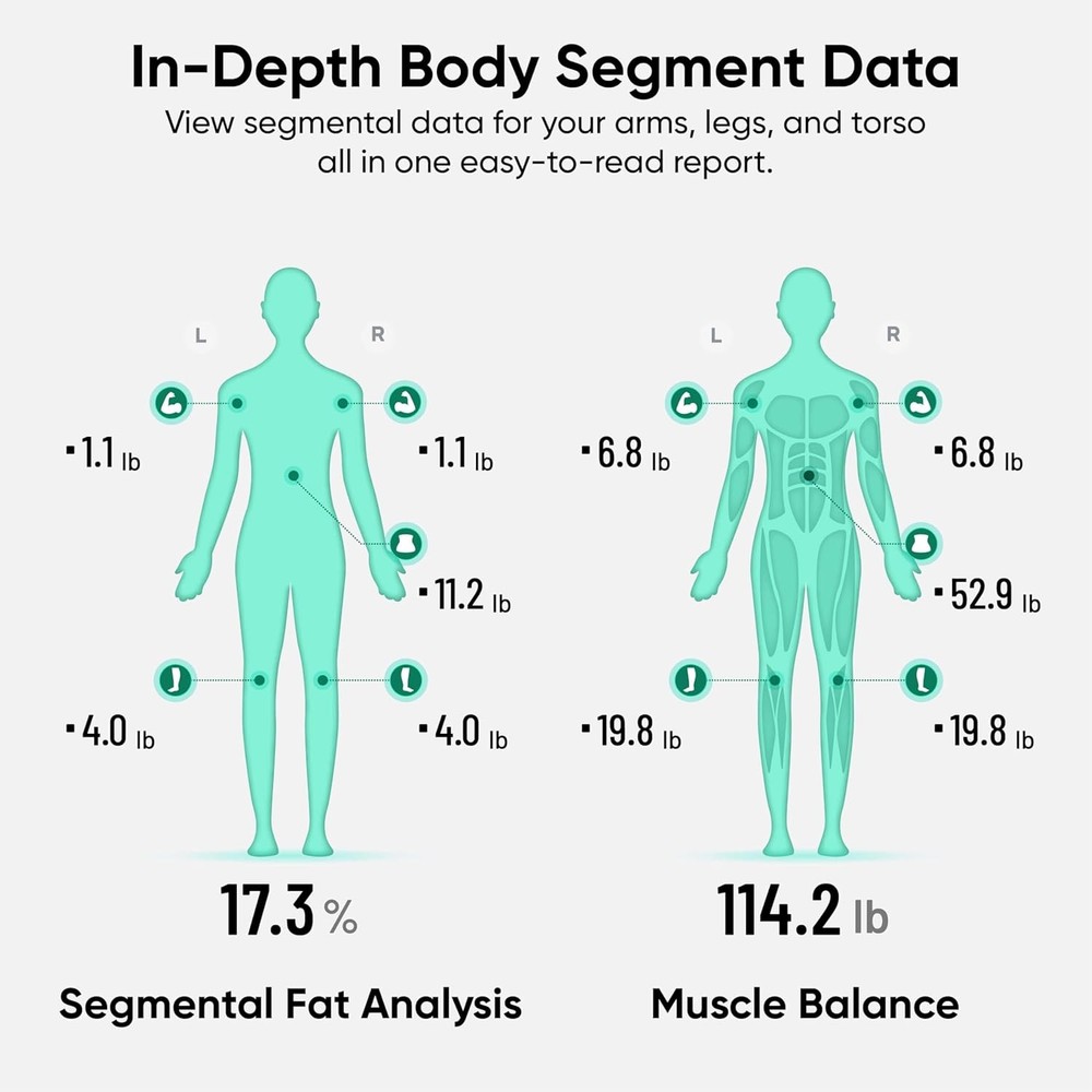 Smart Body Composition Scale with Handle WiFi Bluetooth BMI Fat Muscle 400lb