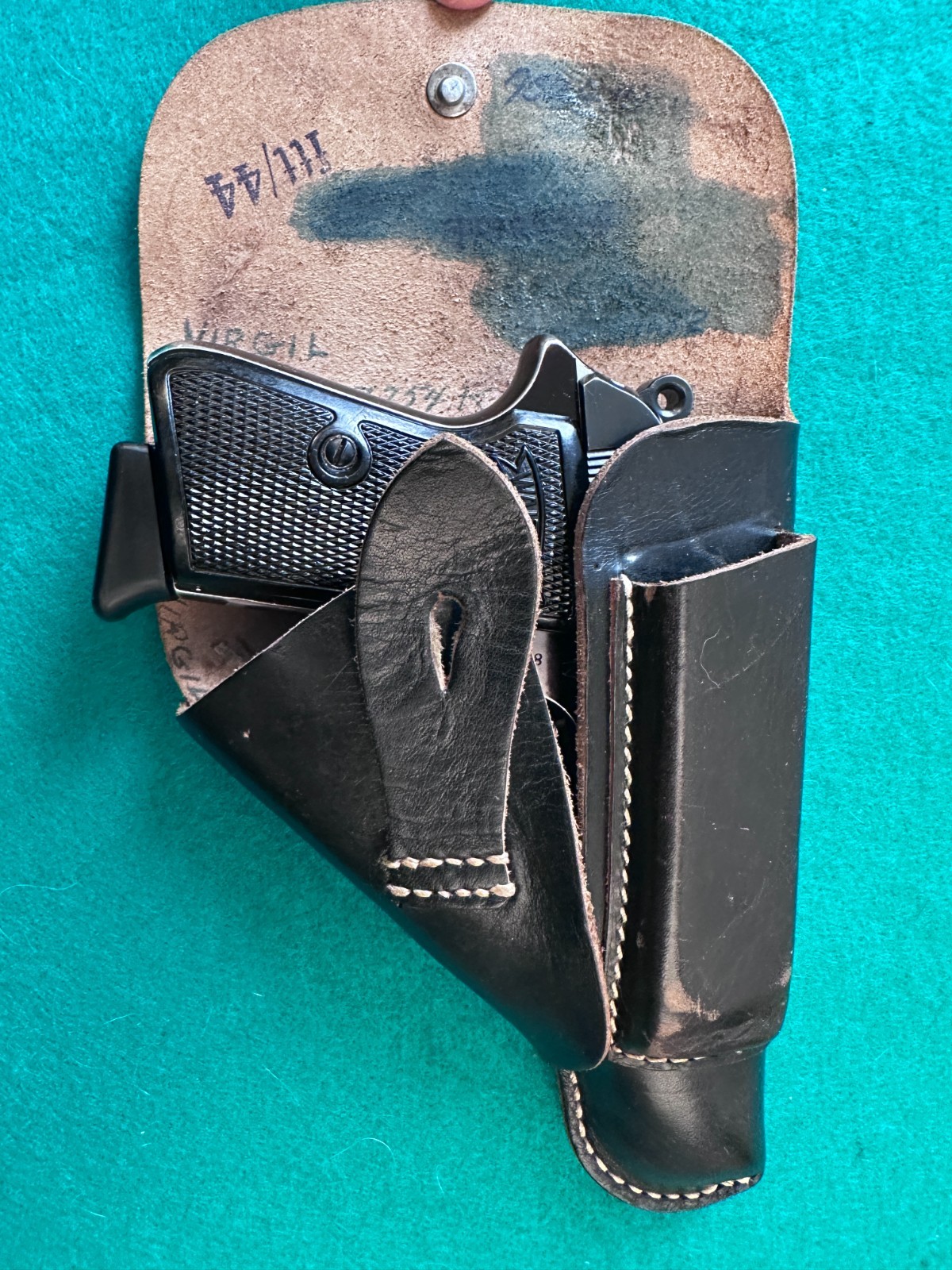 Walther PP Holster German WWII "ftt/44" (1944) Original GUN IS NOT INCLUDED!