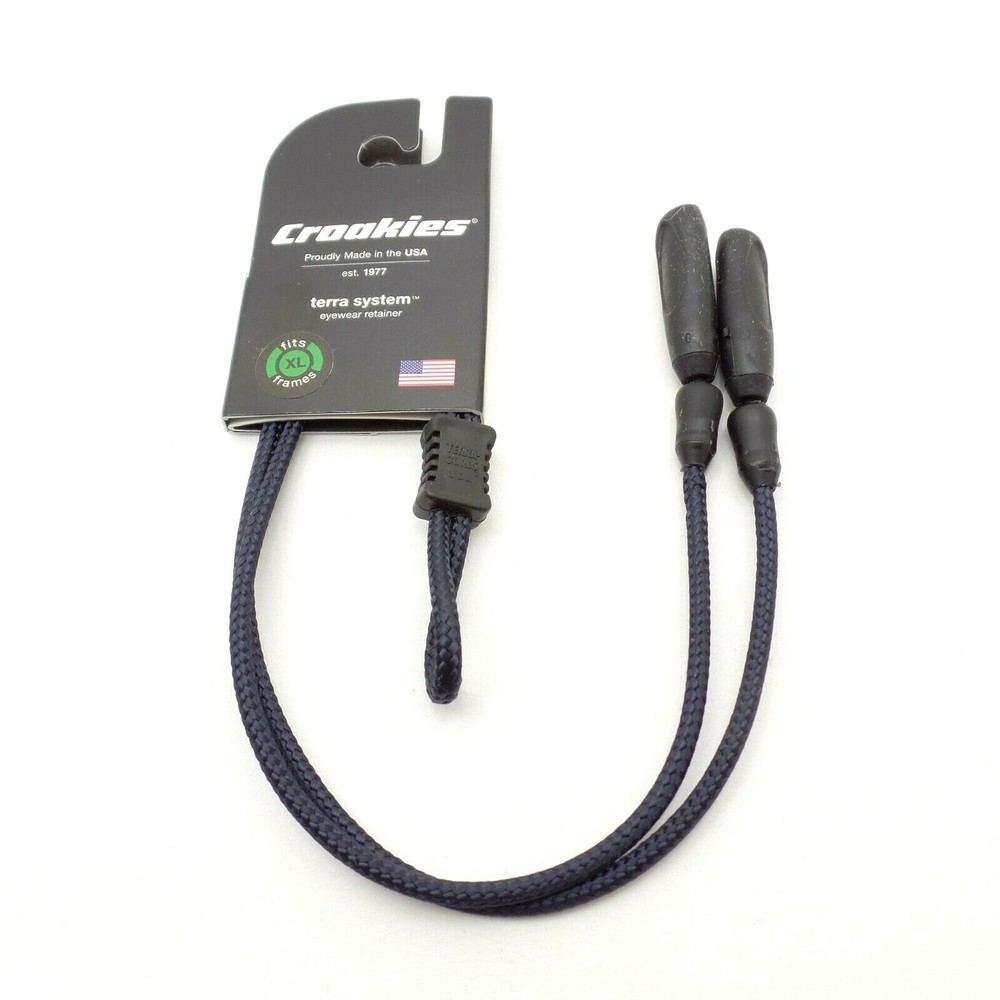 Croakies Terra System Adjustable XLL End Navy New Authentic USA