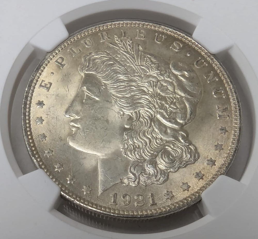 1921 Morgan Silver Dollar NGC MS64