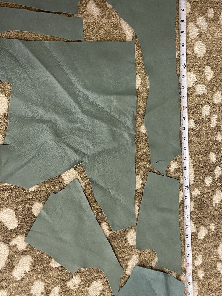 Genuine Light Blue Crafting Leather