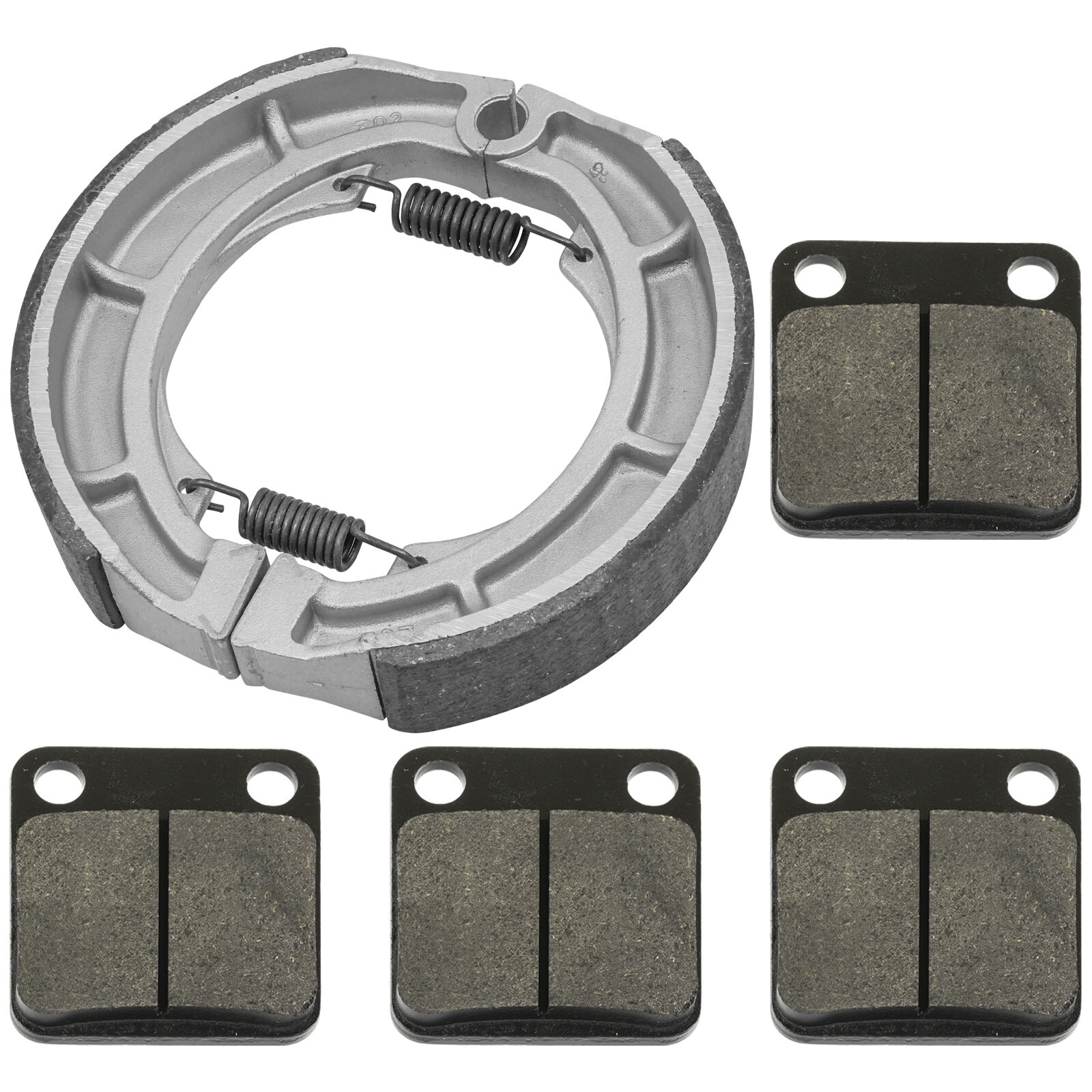 for Suzuki LTA400F LT-A400F Eiger 4WD 2002-2007 Front & Rear Brake Pads Shoes
