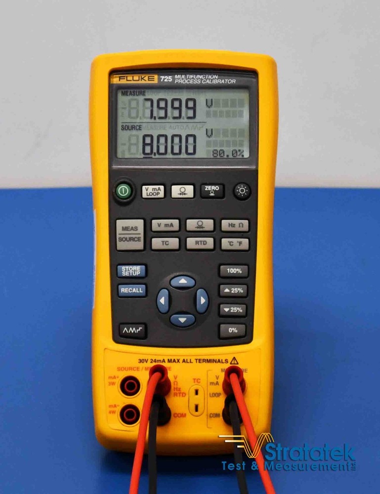 Fluke 725 Multifunction Process Calibrator - NIST Calibrated with Data
