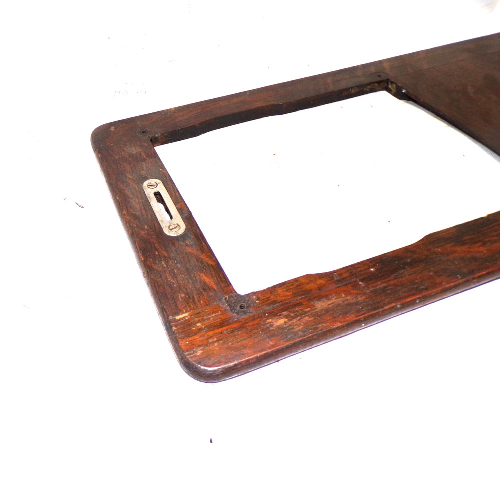 EDISON HOME CYLINDER PHONOGRAPH OAK BED PLATE FRAME