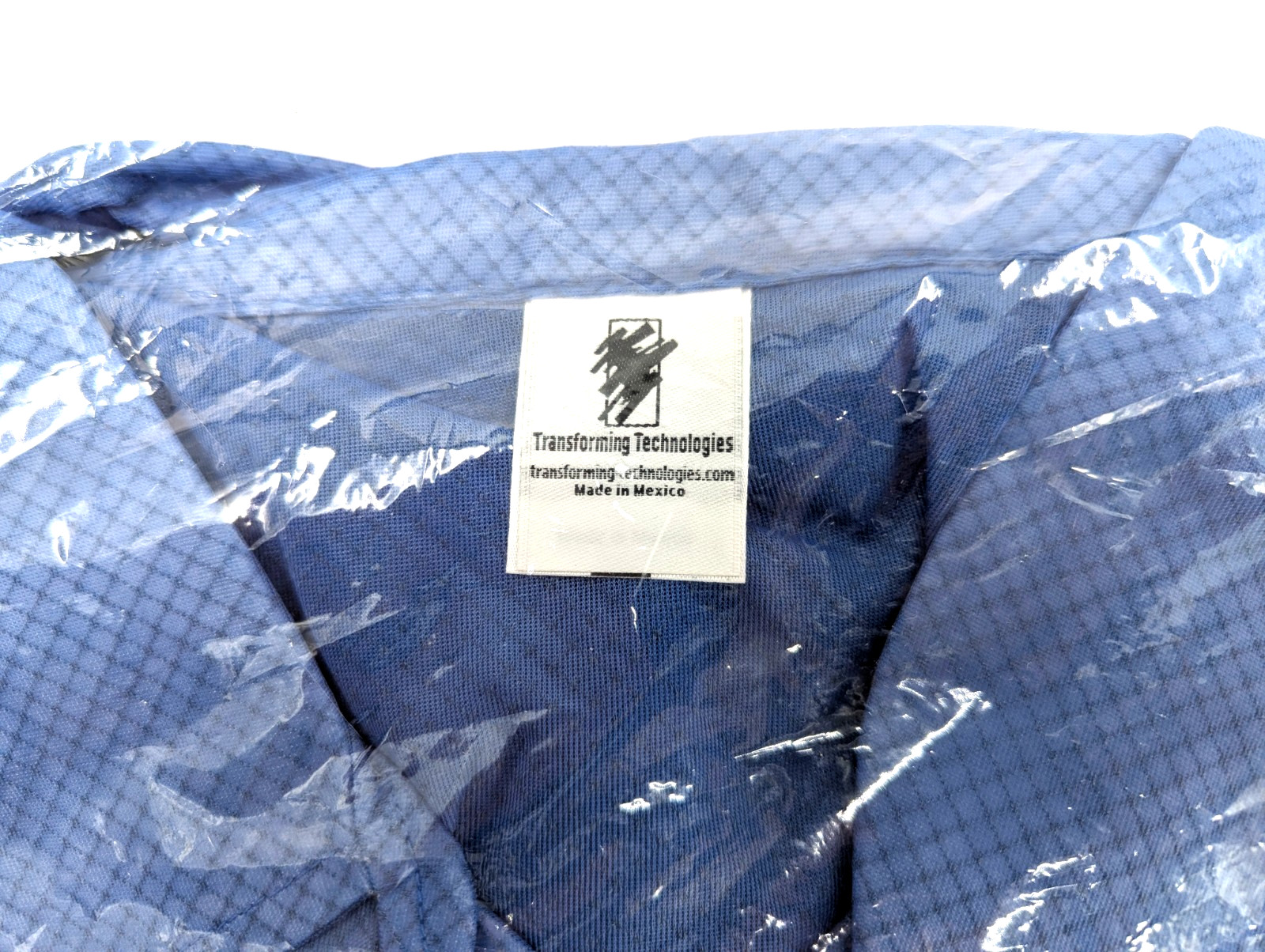 NOS! Transforming Tech ESD Jacket, Lightweight Poly-Carbon Blend 5XL Blue