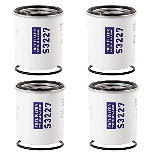 4PCS S3227 Fuel Filter Marine Fuel Water Separator Element Replacement for