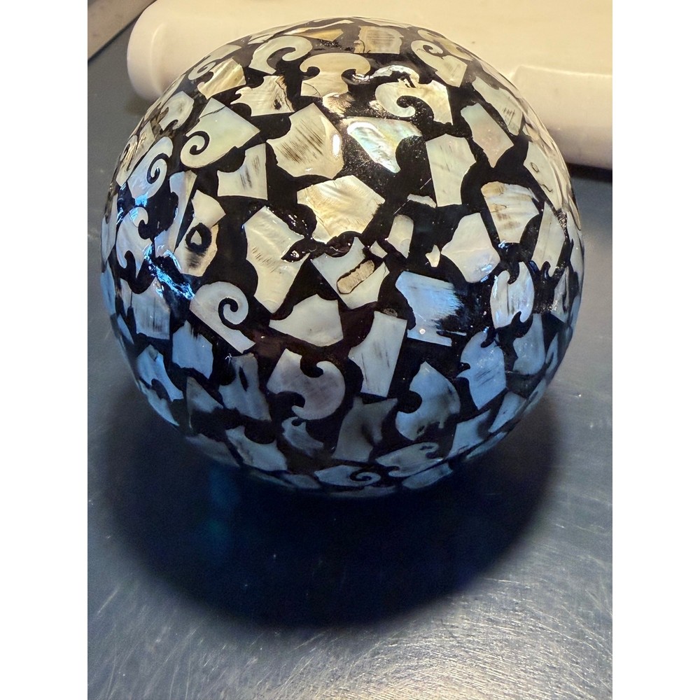 Pier 1 Imports Abalone Shell Sphere Orb Ball