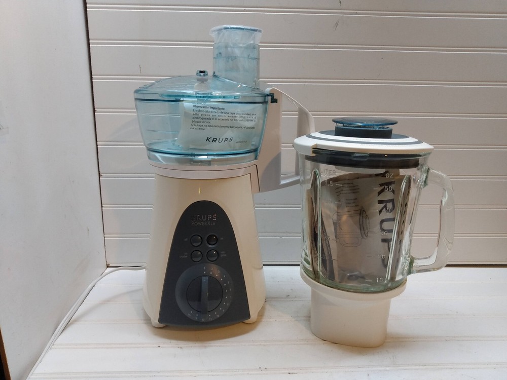 Krups PowerXL6 Combi 50 oz Blender Variable Speed & Food Processor Attachment