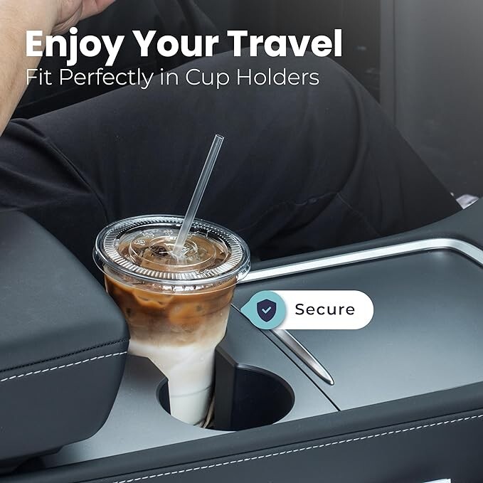 [ 32oz ] Clear Plastic Cups with lids (100sets)