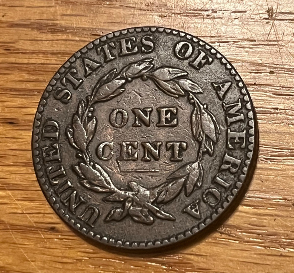 1821 Coronet large cent Fine / VF , nice. & Scarce