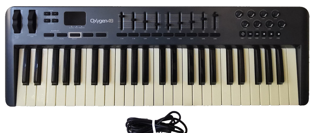 M-Audio Oxygen 49 MIDI Keyboard Controller 3rd Gen Tested Working